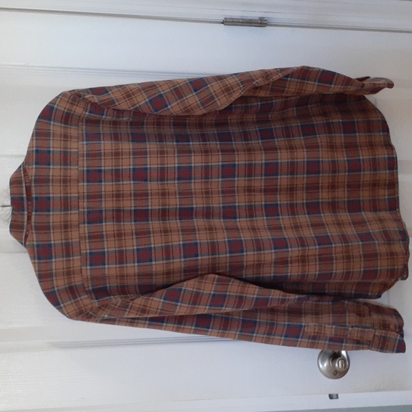 Massimo Dutti Tessuto Italiano mens L long sleeve button down plaid shirt - Picture 7 of 11